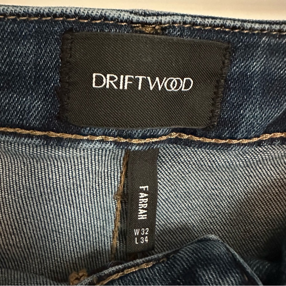 DRIFTWOOD Women’s 32 Farrah Flare Jeans Medium Dark Wash - Picture 3 of 6